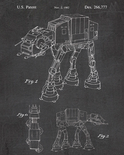 All-Terrain Walker Toy Design Patent - Acrylic Print