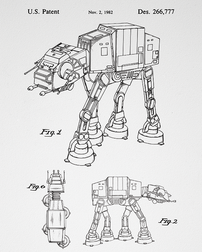 All-Terrain Walker Toy Design Patent - Acrylic Print
