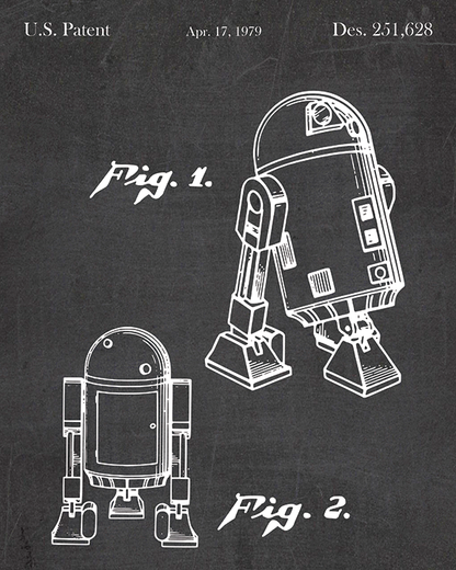 Astro Droid Toy Design Patent - Acrylic Print