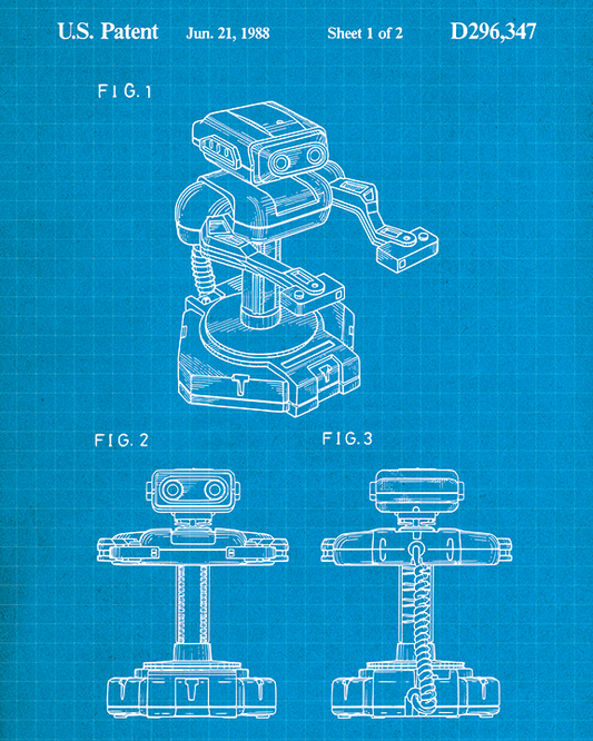 Robotic Gaming Accessory Design Patent - Acrylic Print